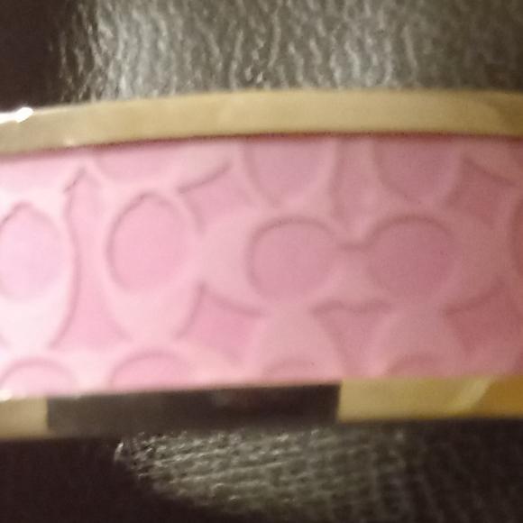 Pink and Silverstone Signature Coach BRACELET 7 INCH AROUND . - Picture 2 of 3